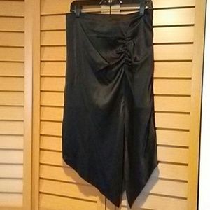 Kenzie asymmetrical silk skirt